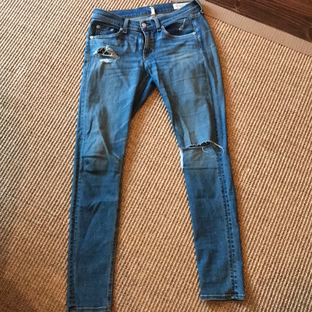 Rag and Bone Distressed Jeans—size 28